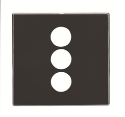 Накладка для механизма 3RCA, серия SKY, цвет чёрный бархат | 2CLA855530A1501 | ABB