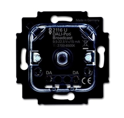 Механизм светорегулятора, DALI, поворотный, пассивный, изменение температуры цвета, до 64 РУ, скрытая установка | 2CKA006599A3025 | ABB