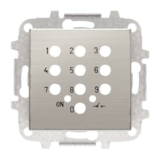 Накладка для механизма электронного выключателя с кодовой клавиатурой 8153.5, серия SKY, цвет нержавеющая сталь|2CLA855350A1401| ABB