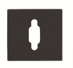 Накладка для механизма VGA, серия SKY, цвет чёрный бархат | 2CLA855550A1501 | ABB