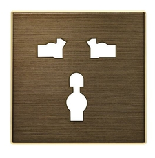 Накладка для механизма универсальной розетки, серия SKY, цвет античная латунь | 2CLA853900A1201 | ABB